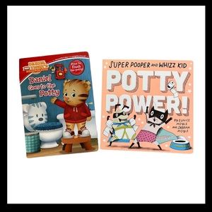 Potty training books! Fun to read, kids love them!